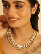 Nuyug 22K Gold Plated Ivory Dusk MOP Necklace