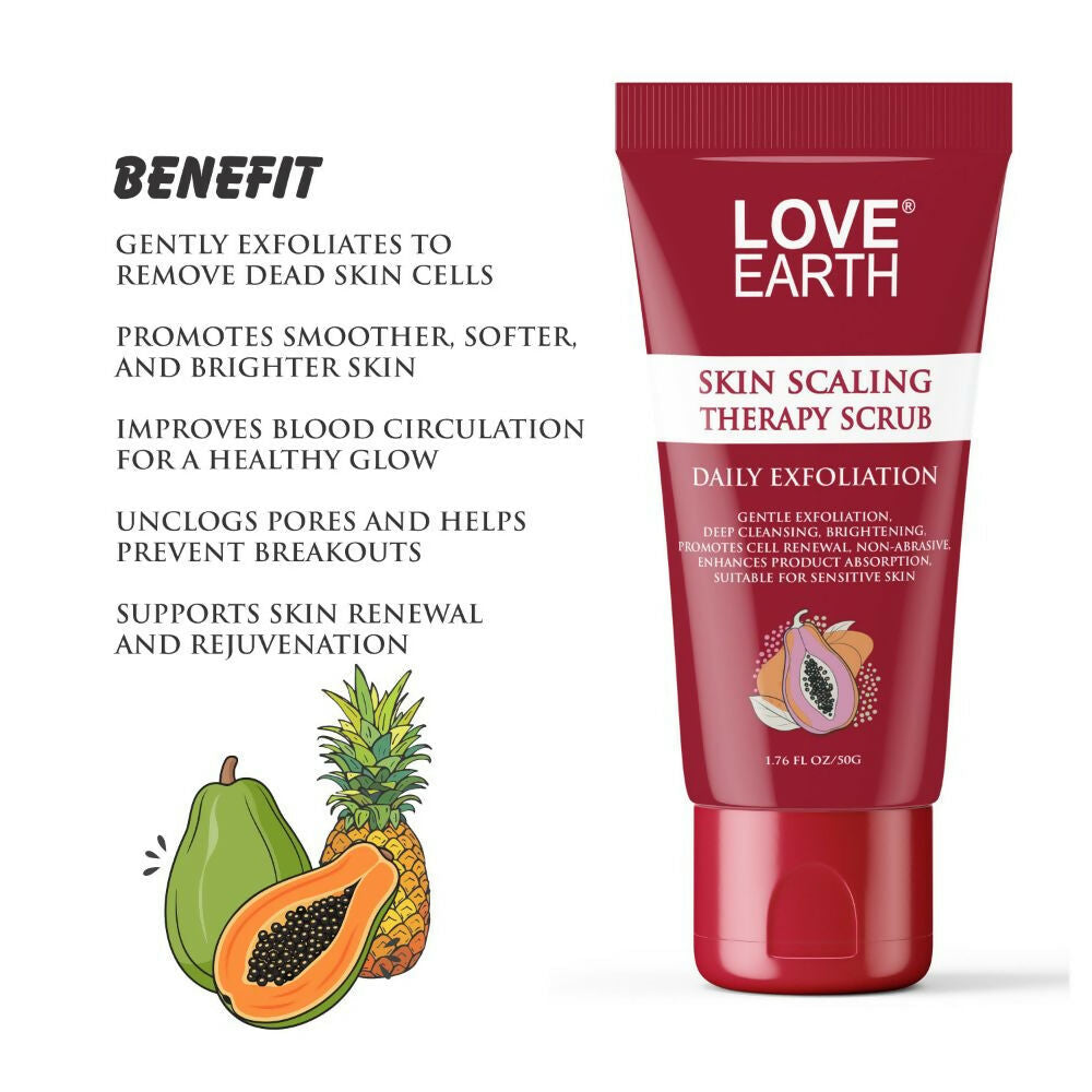 Love Earth Skin Scaling Therapy Scrub Daily Exfoliation