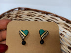 Terracotta Heart-Shape Ear Studs