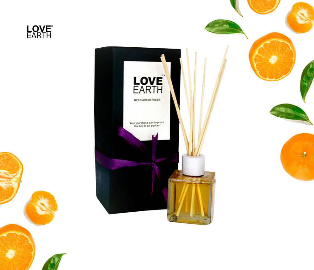 Love Earth Reed Diffuser- Tangerine