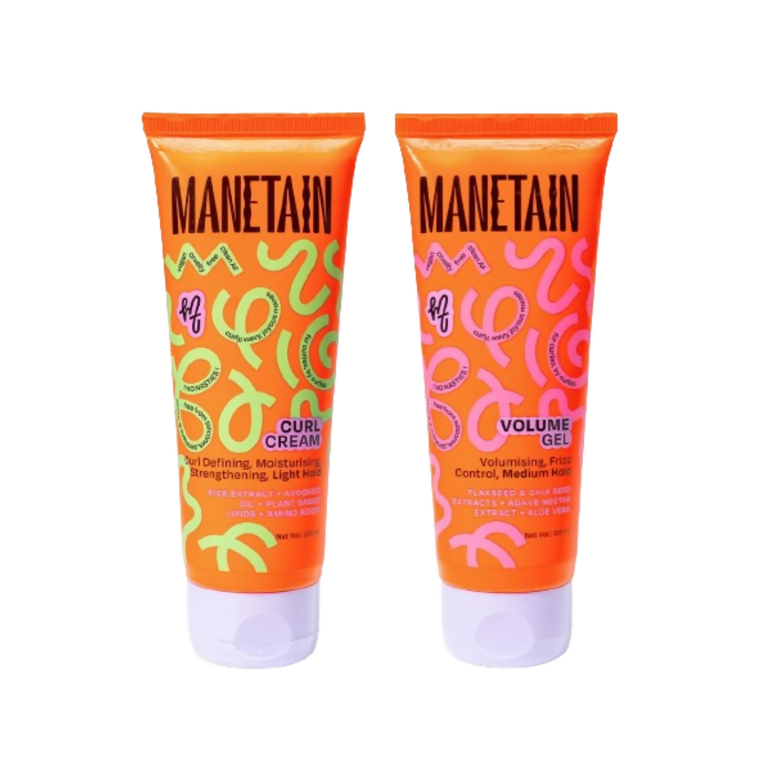 Manetain Volume Gel & Curl Cream Combo