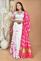 Morchari Women Tai Dai And Hand Embroidery Lehenga-Rani