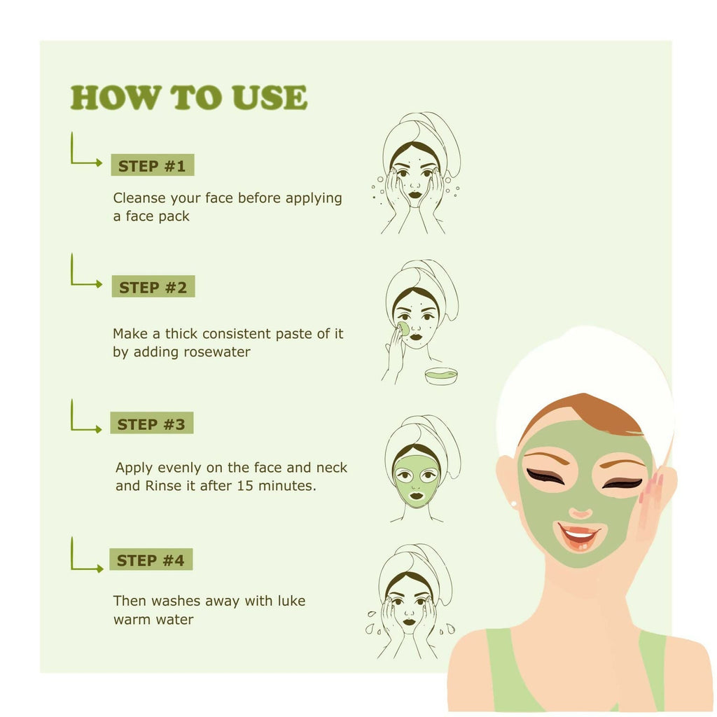 Kimayra Aloe Vera + Cucumber Face Pack Powder For Refreshing Glow Skin, Helps In Anti ?Ageing