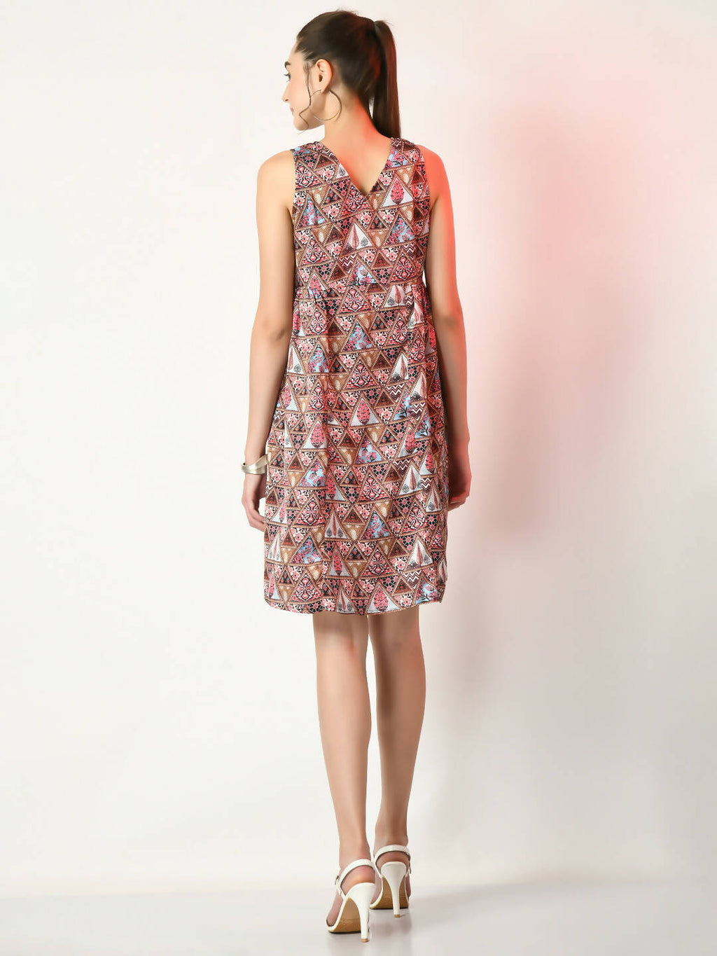 Myshka Women's Multi A-Line Printed Dress - Distacart
