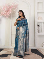 Shree Shyam Fashion Lichi Silk Light Pink Saree - Distacart