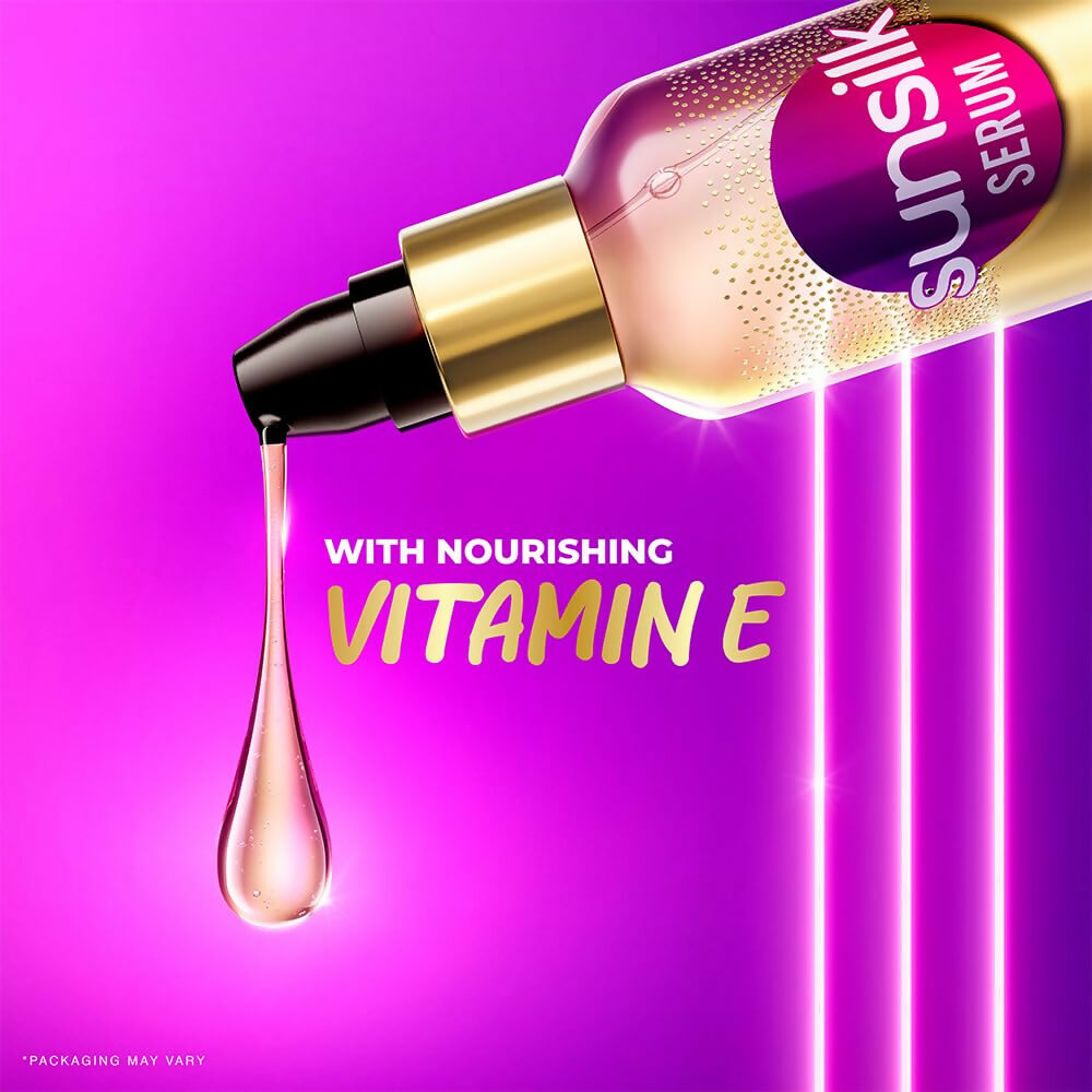 Sunsilk Super Shine Hair Serum For Dry Frizzy Hair, Vitamin E Nourishment, 48 hour frizz free