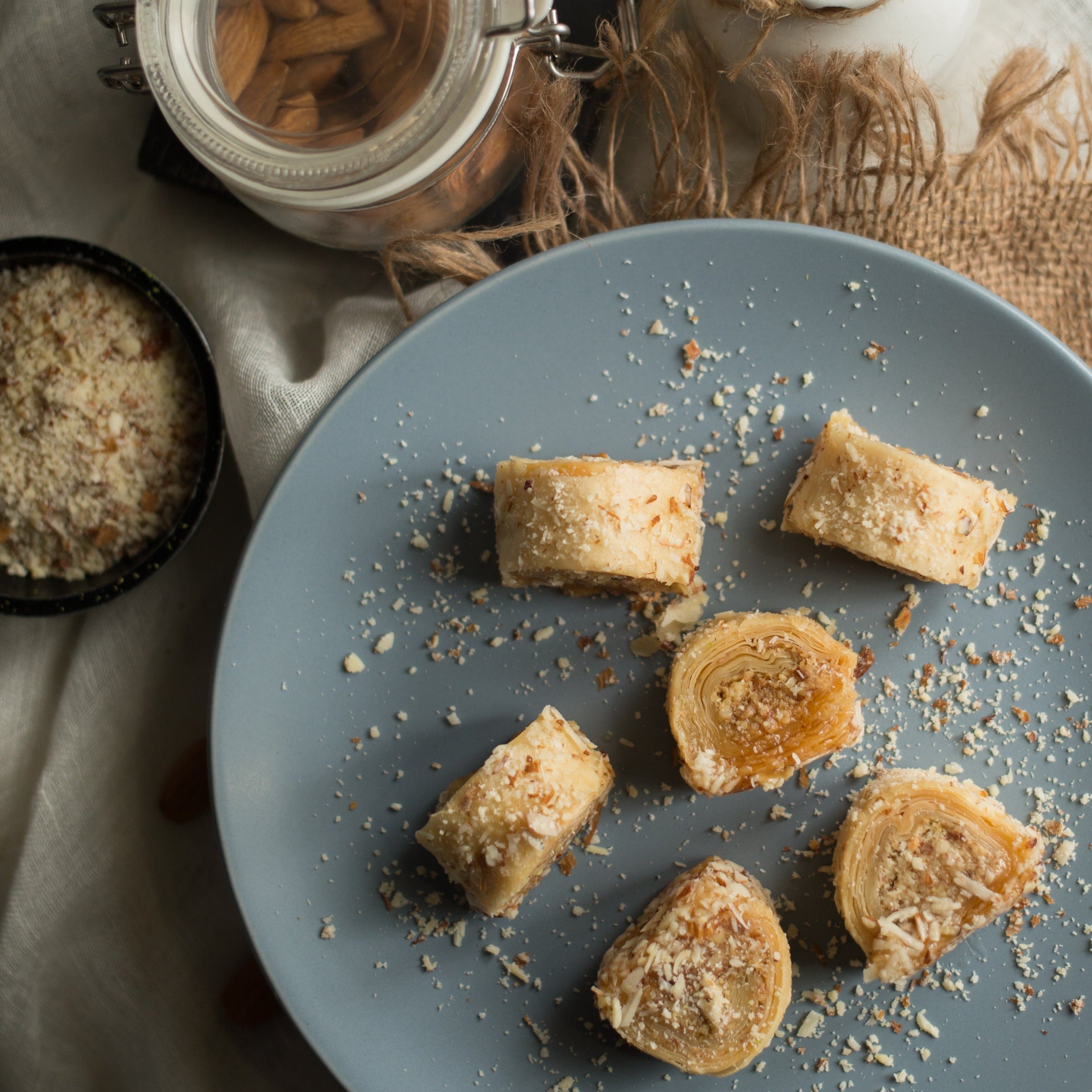 Almond House Flaky Almond Turkish Roll - Distacart