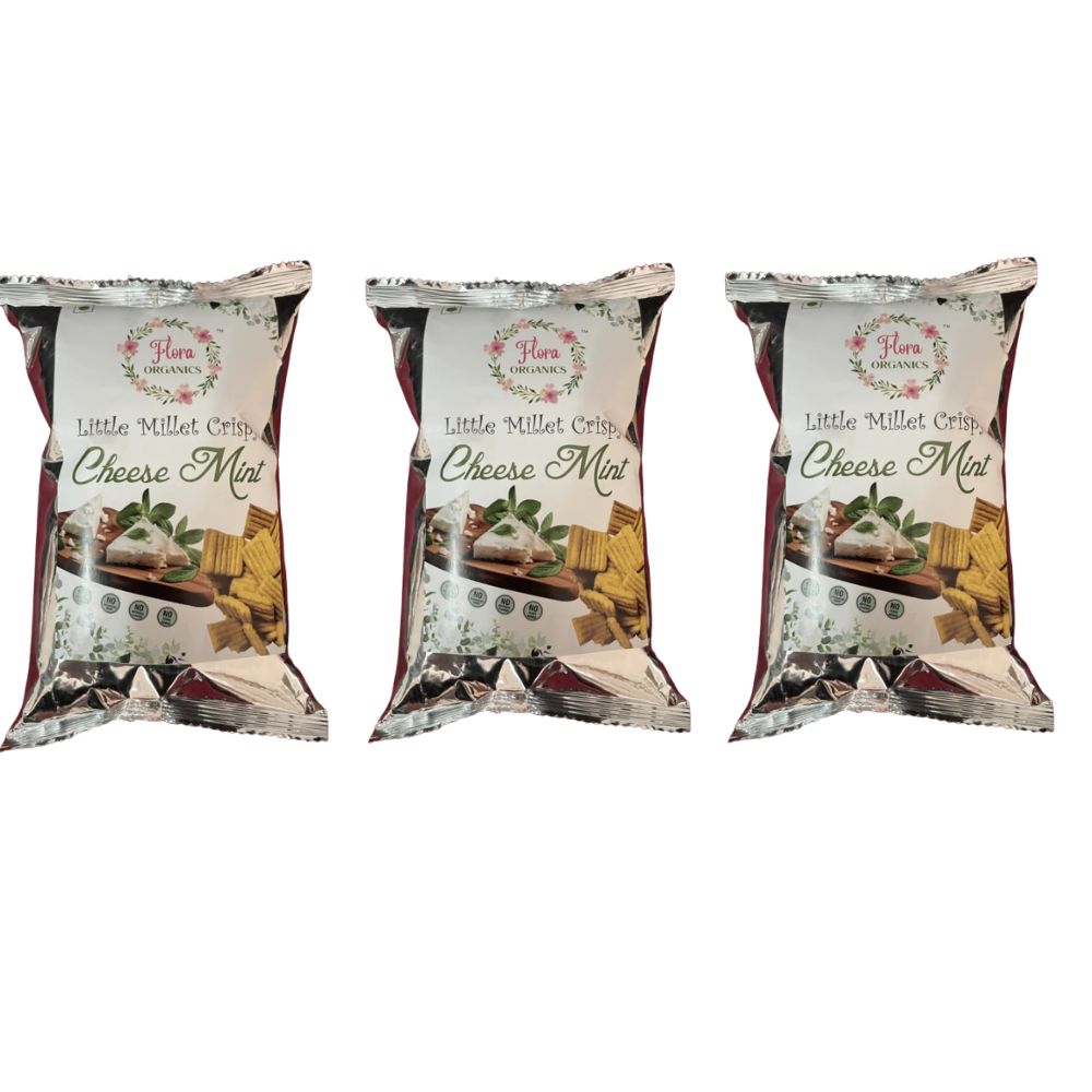 Flora Organics Little Millet Crispy Cheese Mint - Distacart
