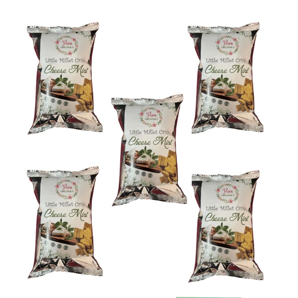 Flora Organics Little Millet Crispy Cheese Mint - Distacart