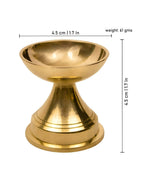 Spillbox Gold-Toned Brass Niranjan Deep Pooja Essential