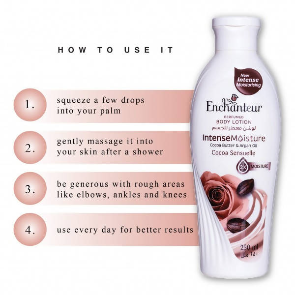 Enchanteur Coco Butter & Argan Oil Perfumed Body Lotion