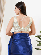 Joban Fashion Gold Sequins Padded Blouse With V Neck Sleeveless - Distacart