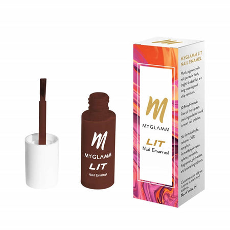 MYGLAMM LIT Nail Enamel - Man Eater - Pomegranate Shade (7 Ml)