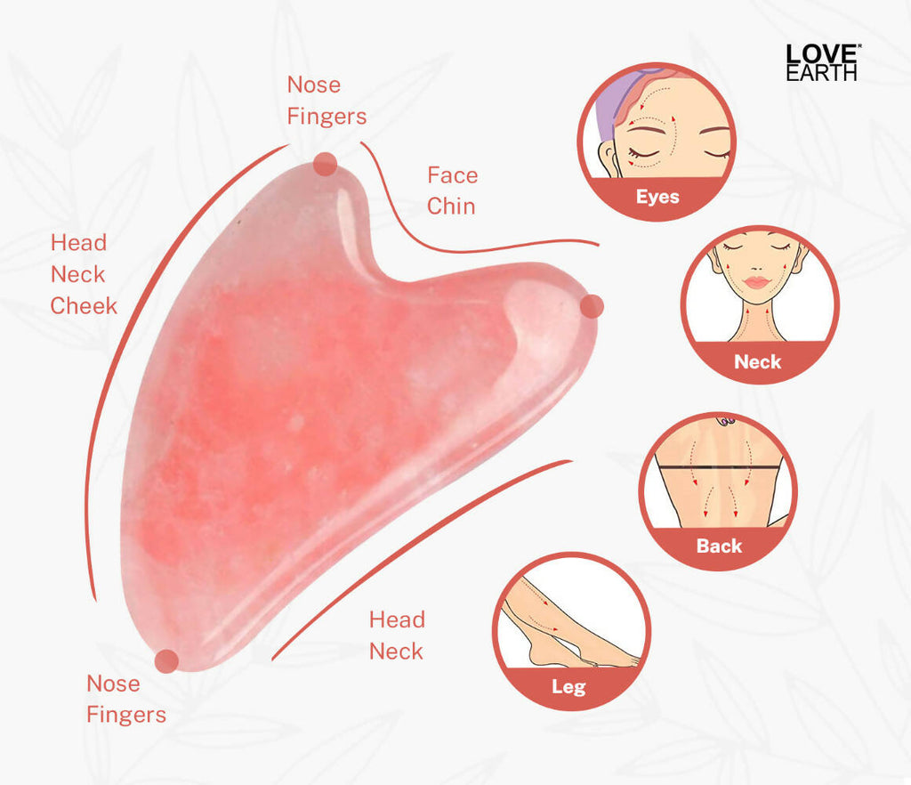Love Earth Rose Quartz Gua Sha