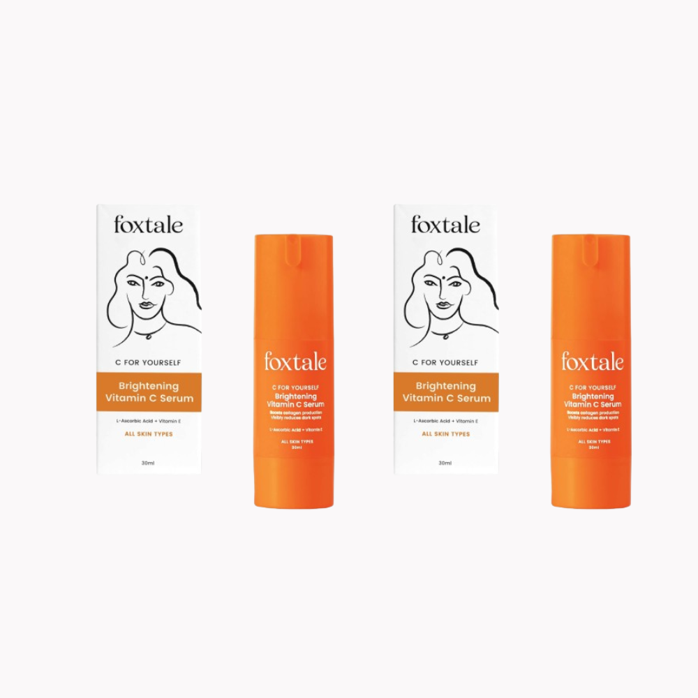 Foxtale Brightening 15% Vitamin C Face Serum With L-Ascorbic Acid And Vitamin E For Glowing Skin For Dark Spots - Distacart