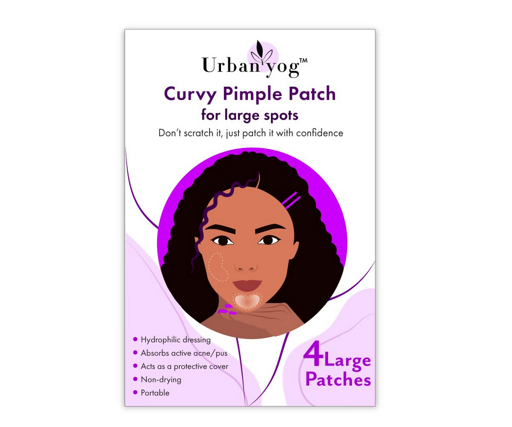 Urban Yog Acne Curvy Pimple Patch - Invisible Facial Stickers cover