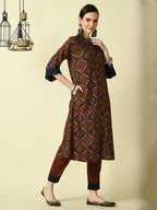 Myshka Women's Multi A-Line Printed Kurta
