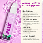 PLIX The Plant Fix Jamun Active Acne Regime With Cleanser, Toner & Moisturizer For Women & Men