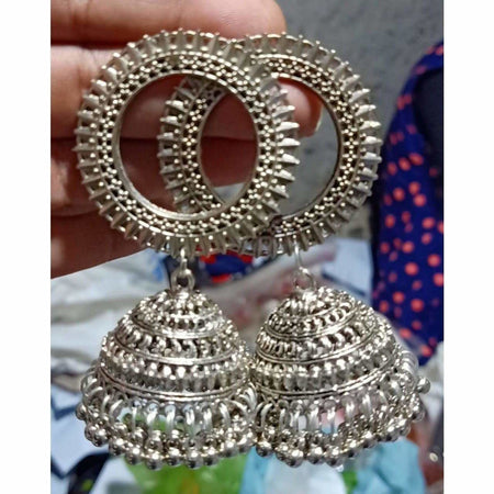 MS Fashion India Oxidized Sun Style Jhumki Earrings