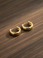 NVR Men's Gold Plated Hoop Earrings - Distacart