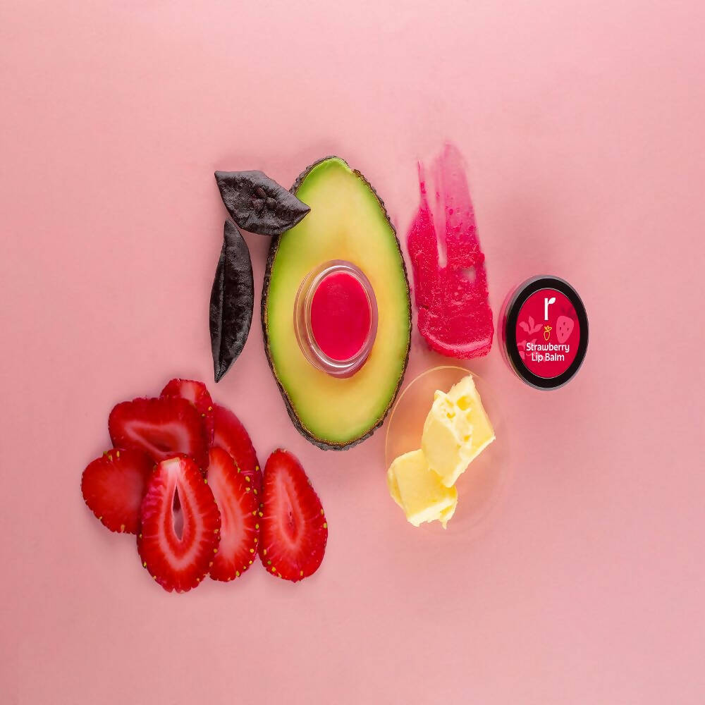 Rivona Naturals Strawberry Lip Balm - Distacart