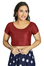Aastha Fashion Women's Maroon Art Silk Designer Festive Wear Readymade Blouse