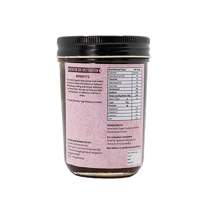 Nutty Yogi Organic Gulkand (Rose Petal Jam)