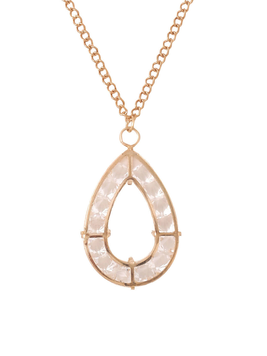 NVR Women Gold-Polished Oxidised Bohemian Necklace