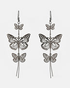 VOJ Women Rhodium-Plated Butterfly style Stainless Steel Drops & Danglers Earrings - Distacart