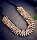 Bling Accessories Shell Metal Casting Weaved Necklace In Thread