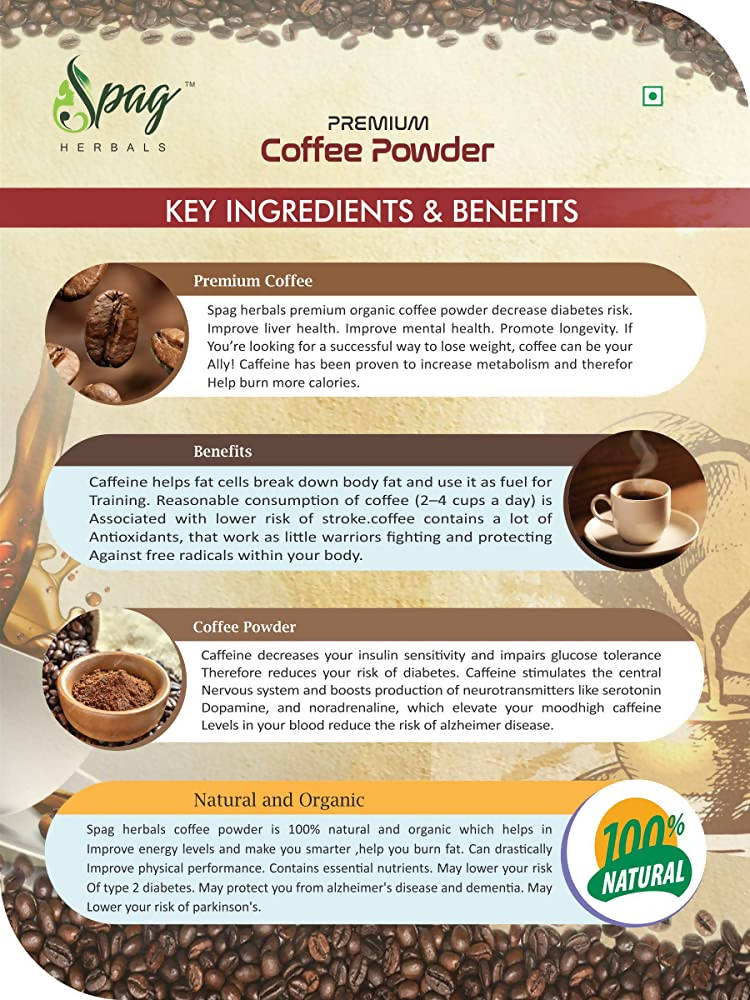 Spag Herbals Premium Instant Chocolate Coffee Powder - Distacart