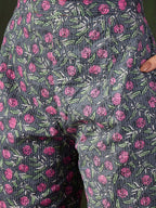 Sangria Printed Kurta With Trouser