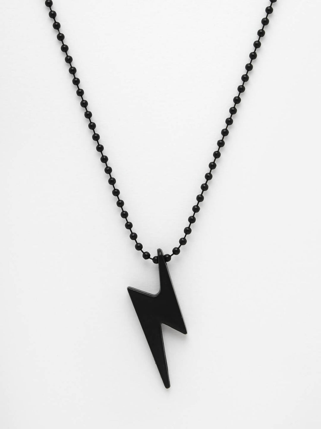 NVR Men Black Plated Flash Pendent With Chain