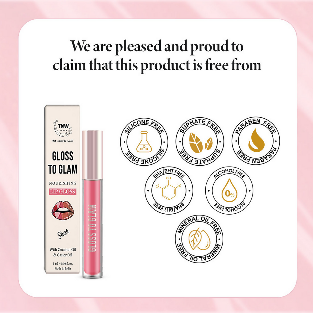 The Natural Wash Gloss To Glam Nourishing Lip Gloss - Slush