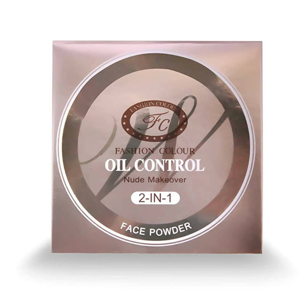 Fashion Colour Nude Makeover 2 in 1 Face Compact Powder-Shade 01 (Medium to Fair)