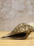 eCraftIndia Gold-Toned Handcrafted Auspicious Lord Ganesha Shankh Showpiece