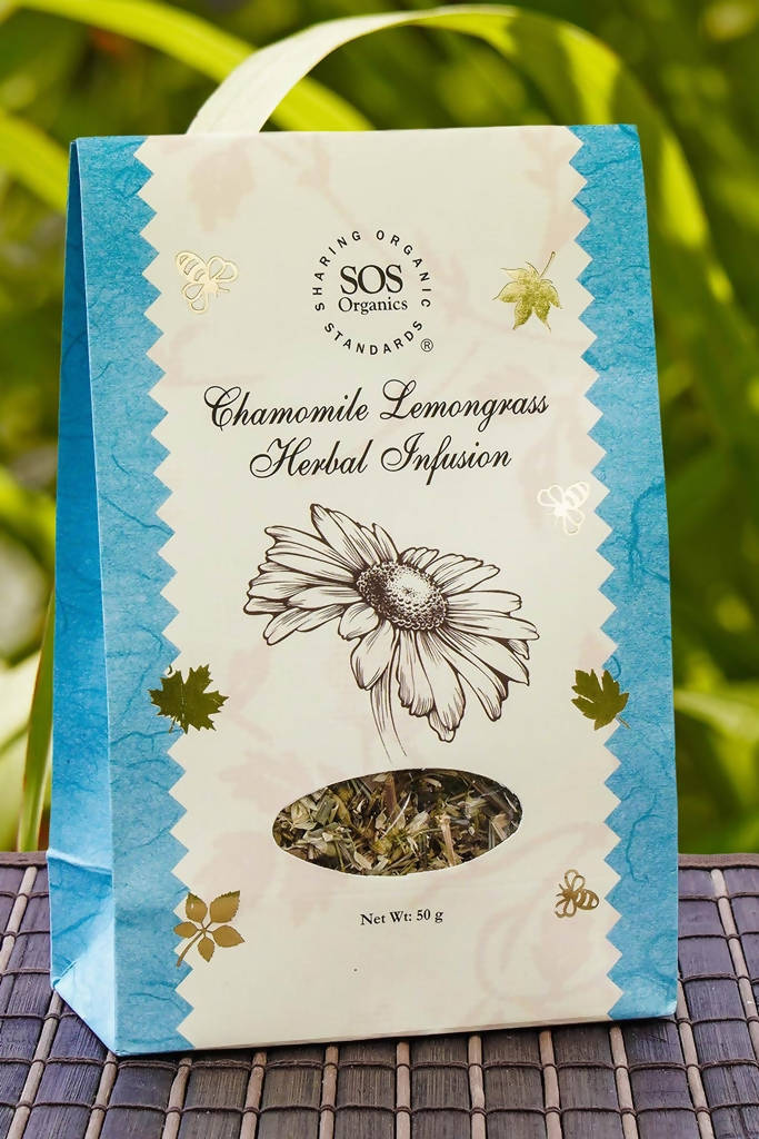 SOS Organics Chamomile Lemongrass Herbal Infusion - Distacart