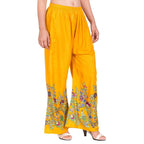 Asmaani Mustard Color Digital Print Sarara