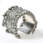 Mominos Fashion Joharkamal Oxidised Silver-Plated Ghungroo Handcraft Bracelet - Design 023 - Distacart