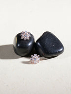 stone stud (Rose gold) - Ruby Raang - Distacart