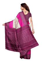 Vamika Wine Red & White Kalamkari With Jhalar Khadi Silk Saree - Distacart