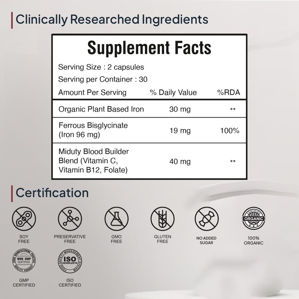 Miduty by Palak Notes Organic Blood Builder - Distacart