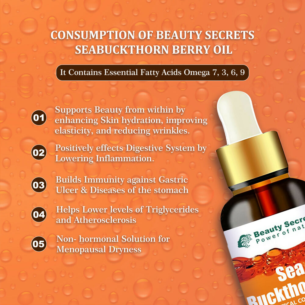 Beauty Secrets Organic Sea Buckthorn Berry Oil - Distacart