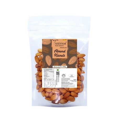 Tassyam Organics Premium Raw Almonds - Pouch