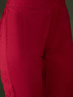 Sangria Embroidered Pure Cotton Kurta & Trouser With Dupatta