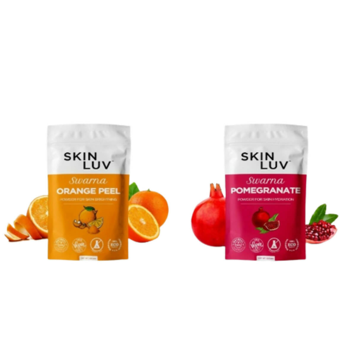 SkinLuv Swarna Orange Peel Powder And Pomegranate Powder Combo