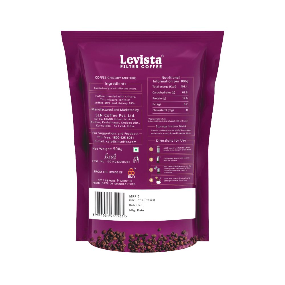 Levista Filter Coffee 80:20 - Distacart