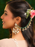 Ruby Raang Saanjh Hara Ear Chain