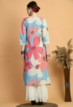 Joban Fashion Print Maslin Kurta Set