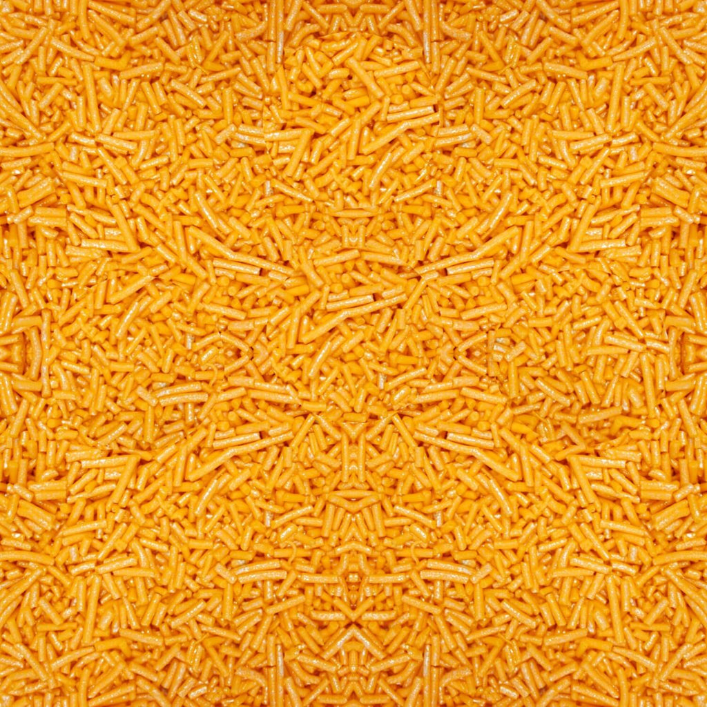 confect fluorescent orange vermicelli sprinkles 90 gms
